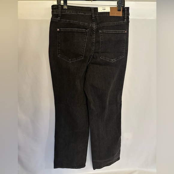 Judy Blue High Waist Straight Fit Jeans Black Wash 14W NEW - Picture 4 of 9